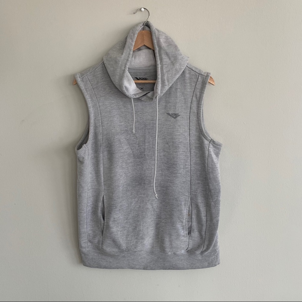 Pony Sleeveless Hoodie Sweatshirt
